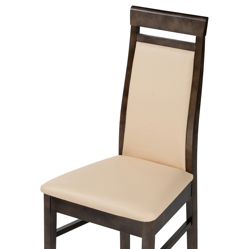 Деревянный стул Амиата орех / искусственная кожа — ваниль (арт. М3660)